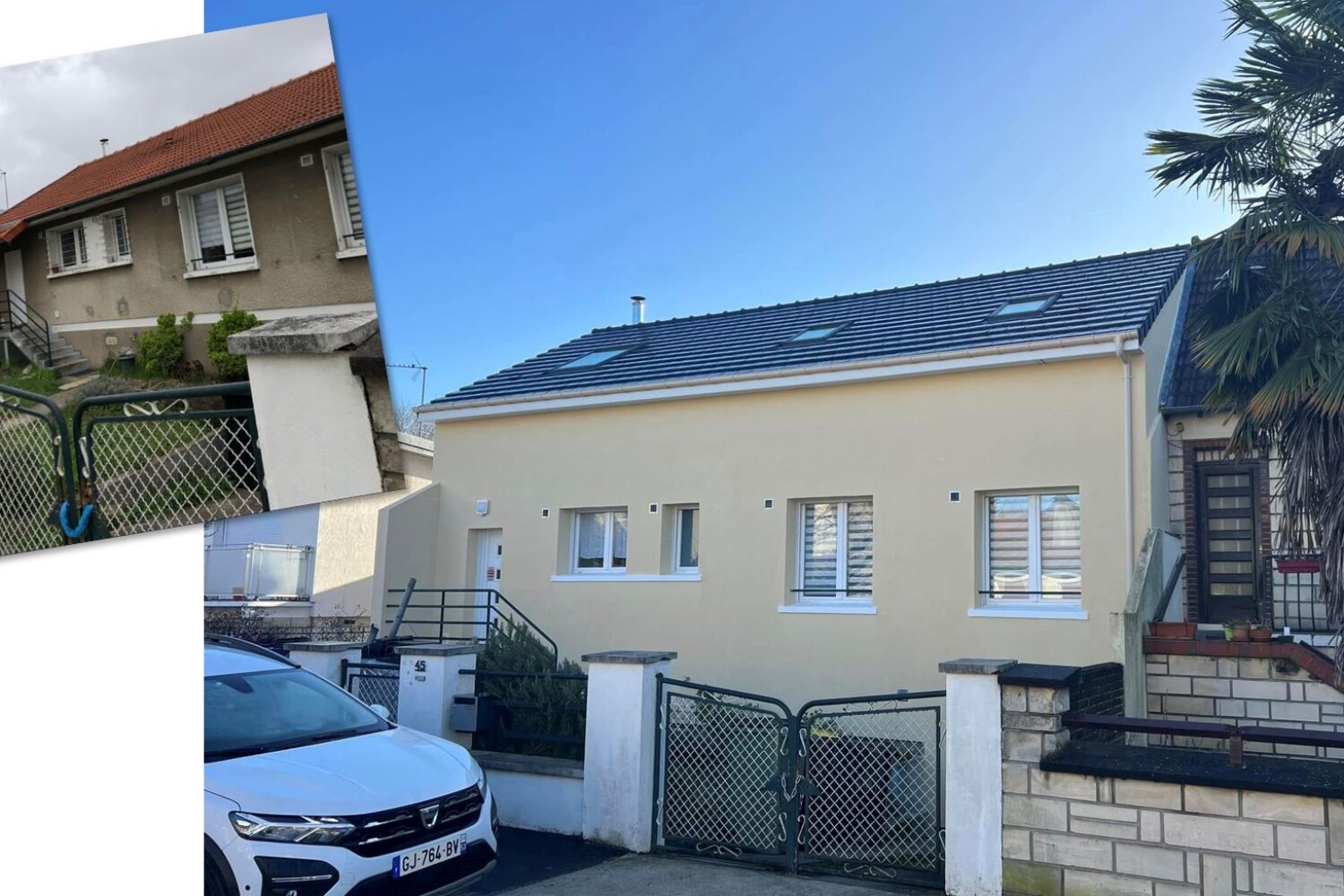 Un exemple de REHAUSSE de maison réalisee à Chevilly-Larue en 2024.