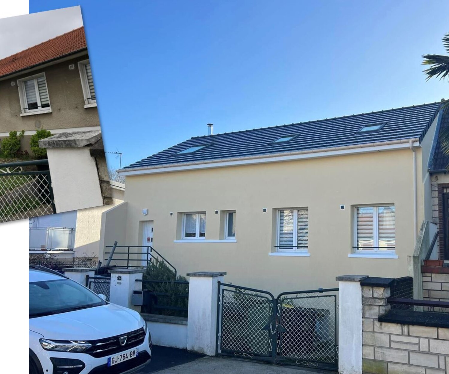 Un exemple de REHAUSSE de maison réalisee à Chevilly-Larue en 2024.